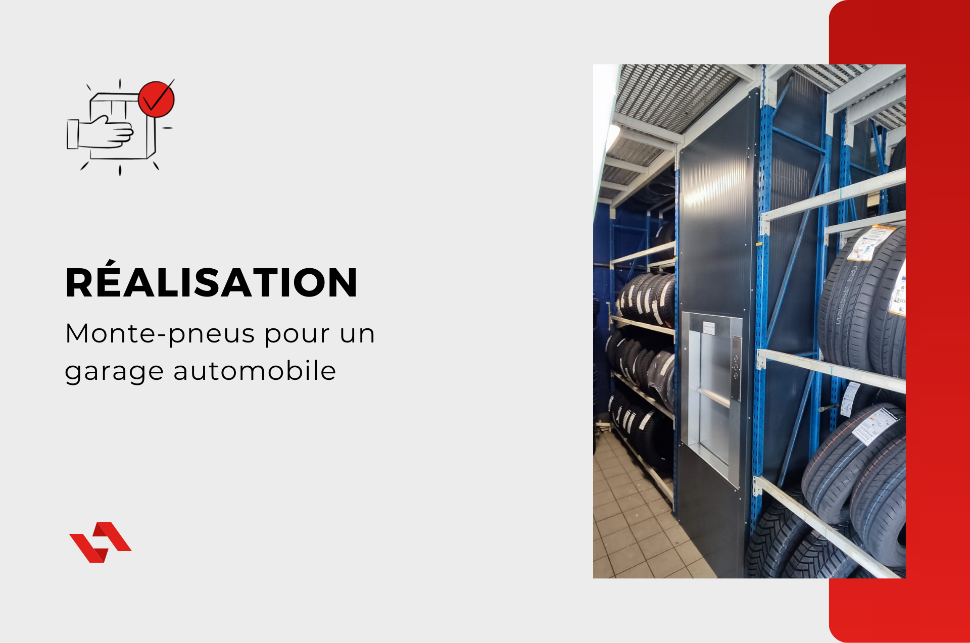 Monte-pneus pour garage automobile