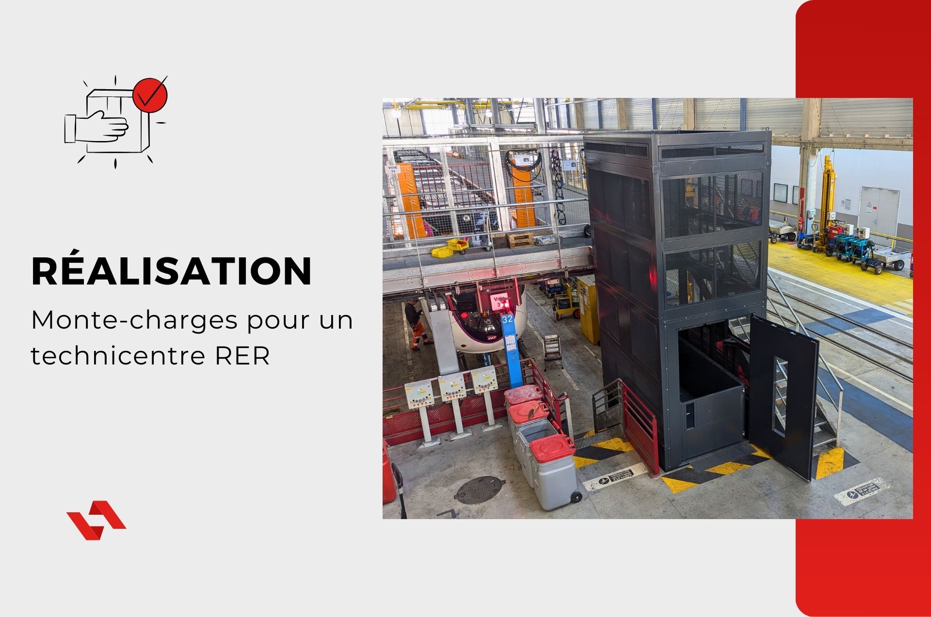 Monte-charge industriel : optimiser la maintenance ferroviaire SNCF