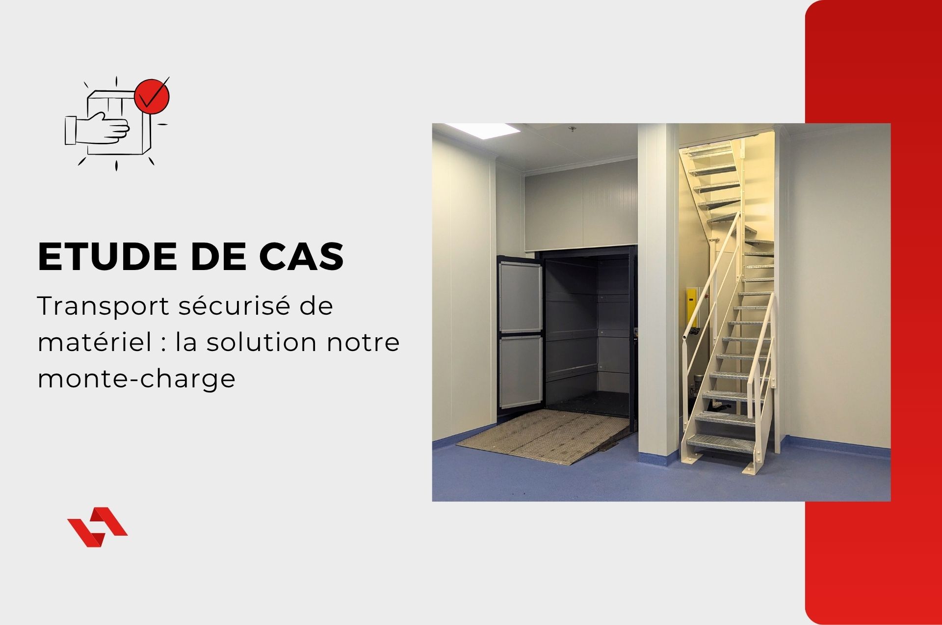Deux monte-charges compacts pour accompagner l’extension d’un laboratoire pharmaceutique