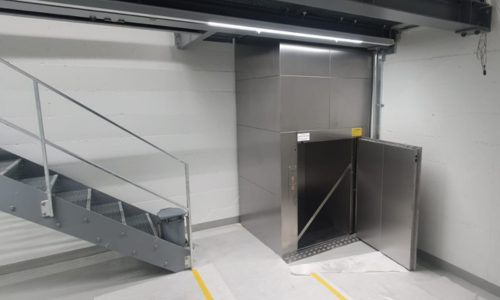 Monte-charge non accessible inox
